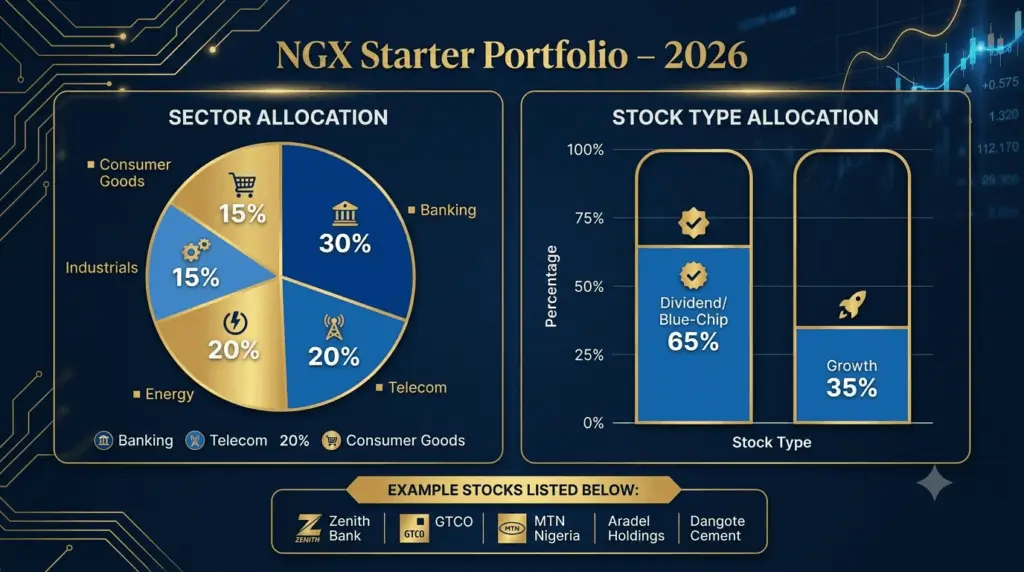 NGX portfolio building guide – buy hold sell decision flowchart for Nigerian stock market investors